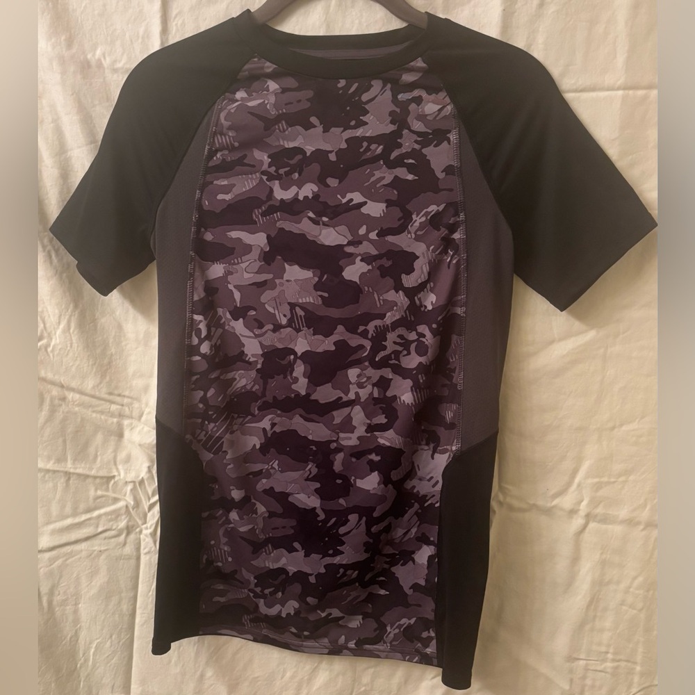 C9 by Champion Kids' Black and Purple Camouflage Tee